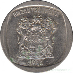 Монета. Южно-Африканская республика (ЮАР). 2 ранда 1998 год.