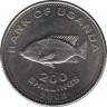 Монета. Уганда. 200 шиллингов 2008 год. Сталь покрытая никелем. ав.