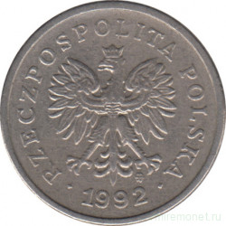 Монета. Польша. 20 грошей 1992 год.
