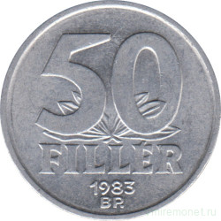 Монета. Венгрия. 50 филлеров 1983 год.
