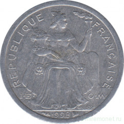 Монета. Новая Каледония. 1 франк 1998 год.