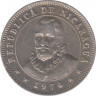 Монета. Никарагуа. 25 сентаво 1974 год. ав.