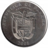 Монета. Панама. 1/2 бальбоа 2008 год.