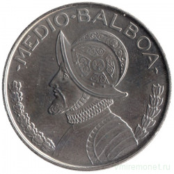Монета. Панама. 1/2 бальбоа 2008 год.
