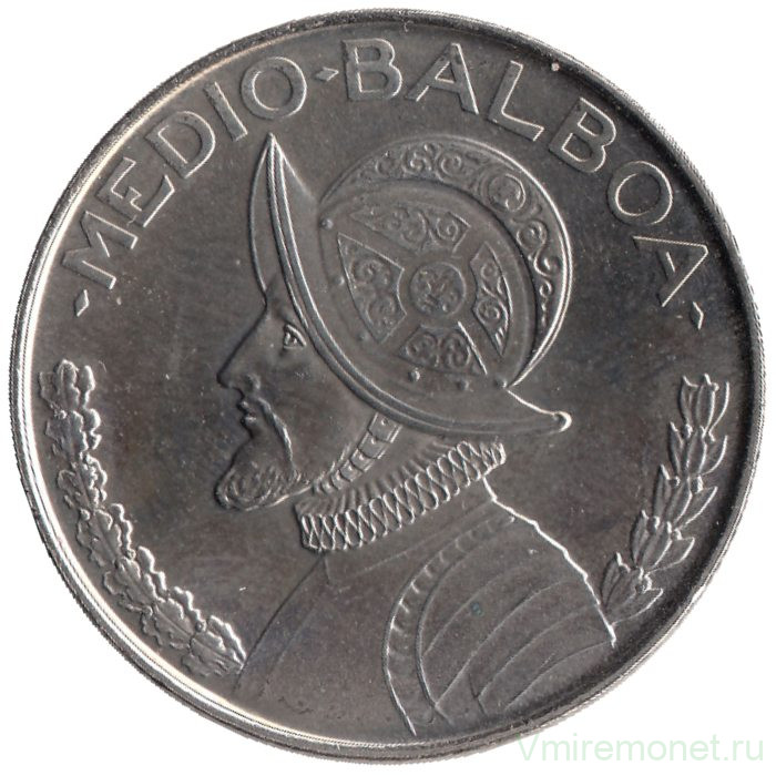 Монета. Панама. 1/2 бальбоа 2008 год.