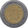 Монета. Перу. 2 соля 2008 год. ав.