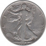 Монета. США. 50 центов 1928 год. Шагающая свобода. Монетный двор - Сан-Франциско (S). ав.