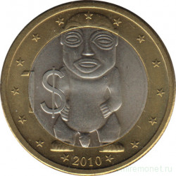 Монета. Острова Кука. 1 доллар 2010 год. Биметалл.