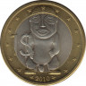 Монета. Острова Кука. 1 доллар 2010 год. Би-металл. ав.