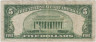 Банкнота. США. 5 долларов 1934 год. B. Тип 429Dd. рев.
