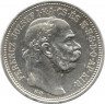 Монета. Венгрия. 1 крона 1915 год.