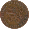 Монета. Чехословакия. 5 геллеров 1923 год. ав.
