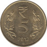 Монета. Индия. 5 рупий 2012 год. ав.