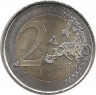 Монета. Германия. 2 евро 2019 год. 70 лет Бундесрату (D).