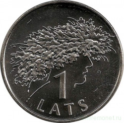 Монета. Латвия. 1 лат 2006 год. Праздник Лиго.