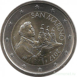 Монета. Сан-Марино. 2 евро 2017 год.