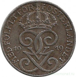 Монета. Швеция. 1 эре 1919 год. (железо)
