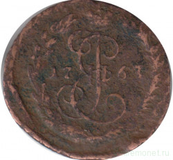 Монета. Россия. 1 деньга 1767 год.