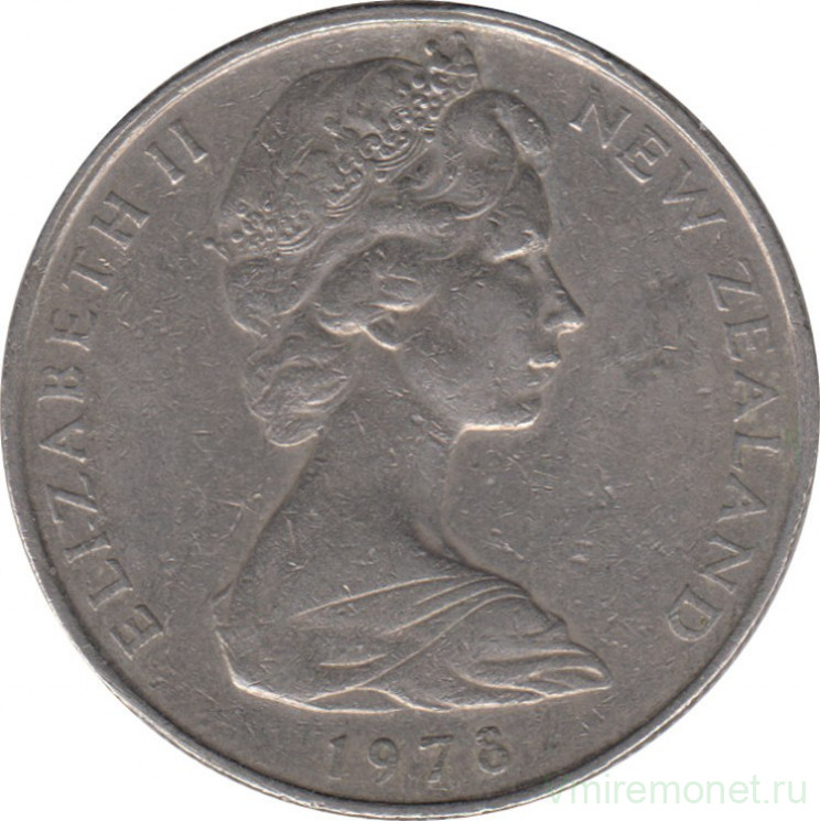 Монета. Новая Зеландия. 50 центов 1978 год.