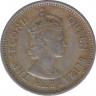 Монета. Британские Восточные Карибские территории. 10 центов 1961 год. рев.