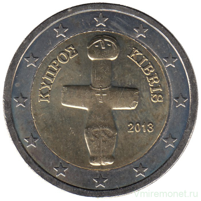 Монета. Кипр. 2 евро 2013 год.