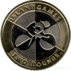 Монета. Гибралтар. 2 фунта 2019 год. Островные игры.