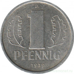 Монета. ГДР. 1 пфенниг 1979 год.