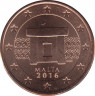 Монета. Мальта. 5 центов 2016 год. ав.