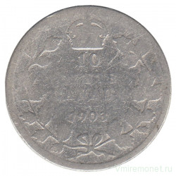 Монета. Канада. 10 центов 1903 год.