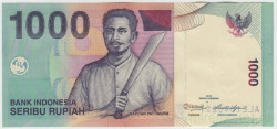 Банкнота. Индонезия. 1000 рупий 2013 год. Тип 141m.