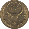 Монета. Мадагаскар. 20 франков 1987 год. рев.