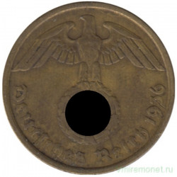 Монета. Германия. Третий Рейх. 10 рейхспфеннигов 1936 год. Монетный двор - Берлин (А).