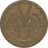 Монета. Западная Африка (ВСЕАО). 5 франков 1960 год. ав.