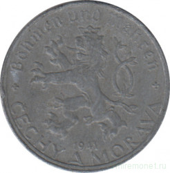 Монета. Богемия и Моравия. 10 геллеров 1941 год.