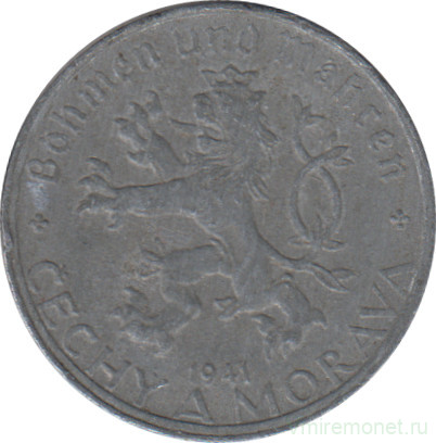 Монета. Богемия и Моравия. 10 геллеров 1941 год.