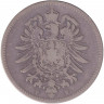 Монета. Германская империя. 1 марка 1874 год. (F).