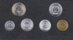 Монета. Китай. Годовой набор разменных монет 1991 год.