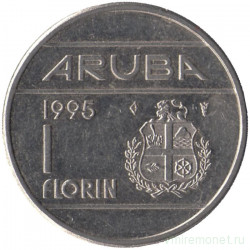 Монета. Аруба. 1 флорин 1995 год. 