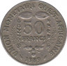 Монета. Западноафриканский экономический и валютный союз (ВСЕАО). 50 франков 1989 год. ав.