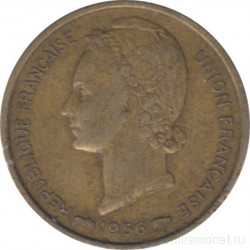Монета. Того. 5 франков 1956 год.