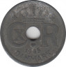 Монета. Дания. 25 эре 1945 год. ав.