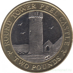 Монета. Великобритания. Остров Мэн. 2 фунта 2008 год.