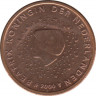 Монета. Нидерланды. 2 цента 2000 год. ав.