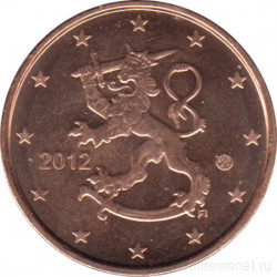 Монеты. Финляндия. 2 цента 2012 год.