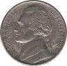 Монета. США. 5 центов 1994 год. Монетный двор D. ав.