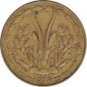 Монета. Западноафриканский экономический и валютный союз (ВСЕАО). 5 франков 1974 год. ав.