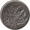 Монета. Сейшельские острова. 50 центов 1977 год. ав.