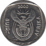 Монета. Южно-Африканская республика (ЮАР). 1 ранд 2000 год. Новый тип. UNC. ав.