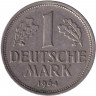 Монета. ФРГ. 1 марка 1964 год. Монетный двор - Гамбург (J).
