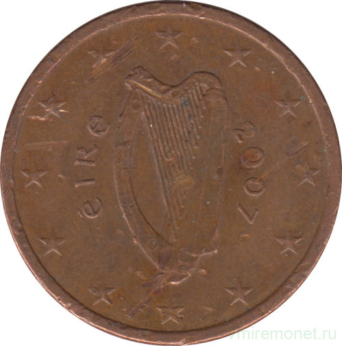 Монета. Ирландия. 5 центов 2007 год.